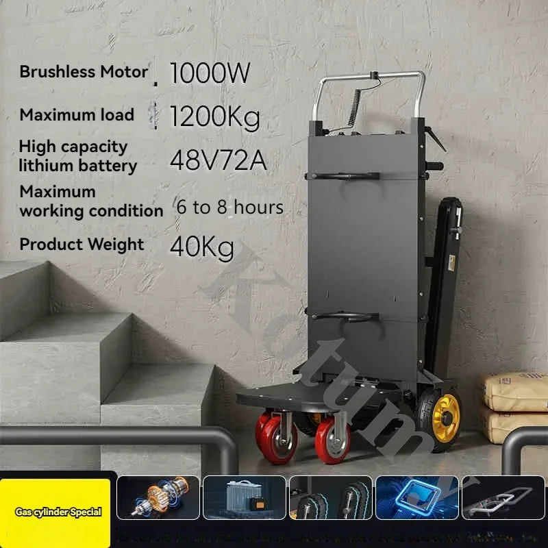 Crawler Type Silent Stair Climbing Machine Electric Stair Climbing Car Furniture Home Appliance Gas Tank Construction And Handli