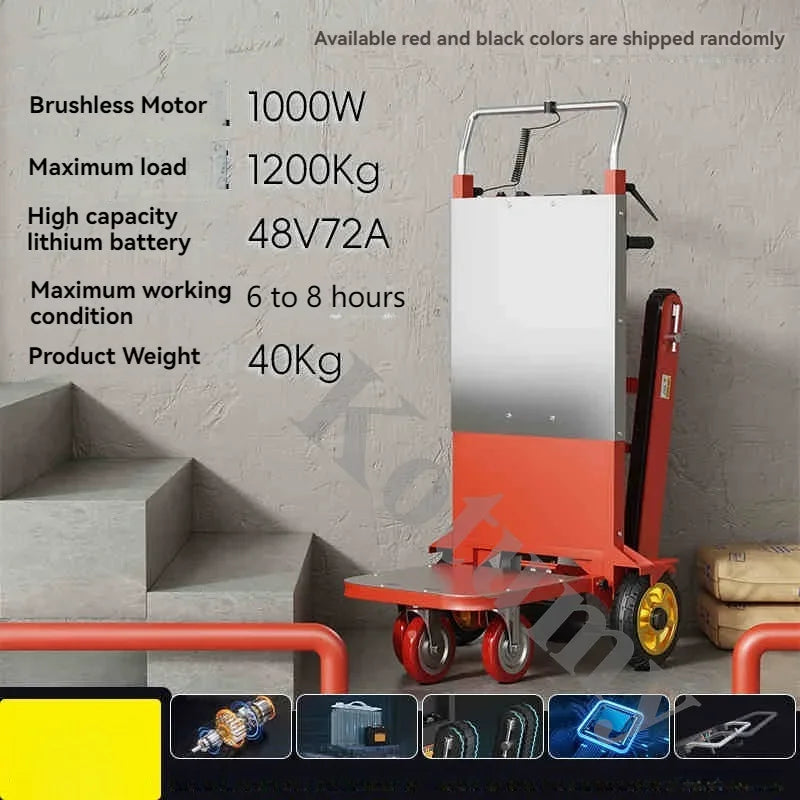Crawler Type Silent Stair Climbing Machine Electric Stair Climbing Car Furniture Home Appliance Gas Tank Construction And Handli