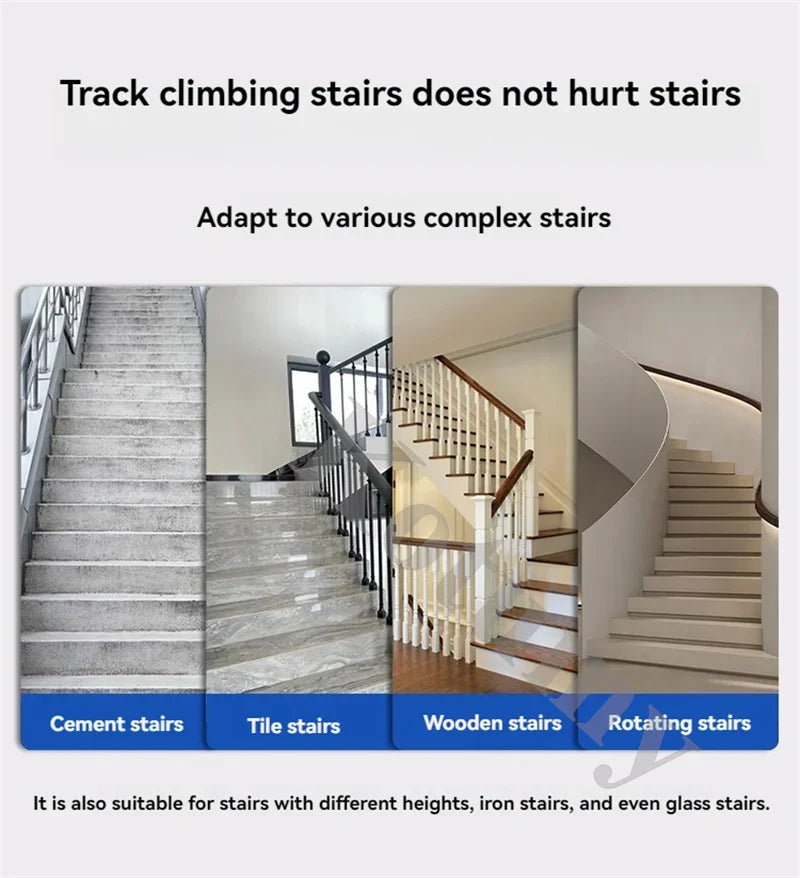 Crawler Type Silent Stair Climbing Machine Electric Stair Climbing Car Furniture Home Appliance Gas Tank Construction And Handli