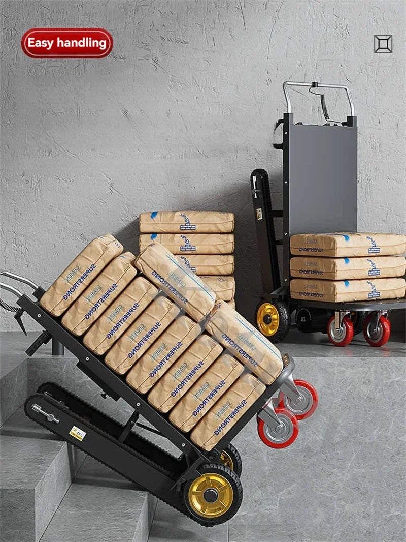 Crawler Type Silent Stair Climbing Machine Electric Stair Climbing Car Furniture Home Appliance Gas Tank Construction And Handli